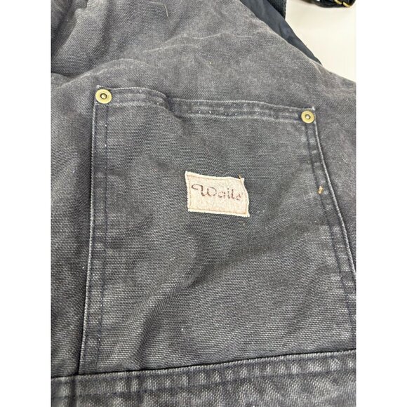 Vintage Walls Blizzard Pruf Canvas Insulated Bib Overalls Mens XXL Black GUC - Picture 14 of 14